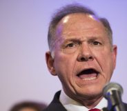 BIRMINGHAM, AL - NOVEMBER 16: Republican candidate for U.S. Senate Judge Roy Moore speaks during a news conference with supporters and faith leaders, November 16, 2017 in Birmingham, Alabama. Moore refused to answer questions regarding sexual harassment allegations and pursuing relationships with underage women. (Drew Angerer/Getty Images)