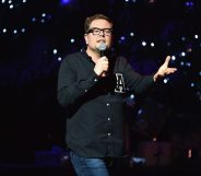 LONDON, ENGLAND - NOVEMBER 26: Alan Carr performs at Absolute Radio Live in aid of Stand Up To Cancer at London Palladium on November 26, 2017 in London, England. (Photo by Jeff Spicer/Getty Images)