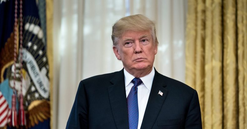 US President Donald Trump stands in the Oval Office of the White House November 27, 2017 in Washington, DC. / AFP PHOTO / Brendan Smialowski (Photo credit should read BRENDAN SMIALOWSKI/AFP/Getty Images)