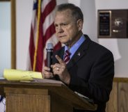 HENAGAR, AL - NOVEMBER 27: Judge Roy Moore holds a campaign rally on November 27, 2017 in Henagar, Alabama. Over 100 supporters turned out to the event packing the Henagar Event Center. (Photo by Joe Buglewicz/Getty Images)