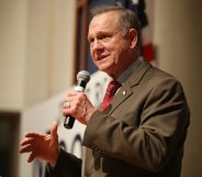 MONTGOMERY, AL - DECEMBER 12: Republican Senatorial candidate Roy Moore speaks about the race against his Democratic opponent Doug Jones is too close and there will be a recount during his election night party in the RSA Activity Center on December 12, 2017 in Montgomery, Alabama. The candidates are running in a special election to replace Attorney General Jeff Sessions in the U.S. Senate. (Photo by Joe Raedle/Getty Images)