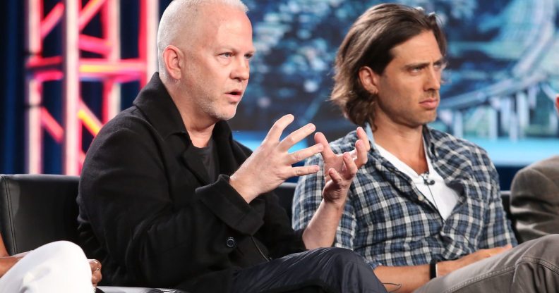 PASADENA, CA - JANUARY 04: Show creator/showrunner/writer/director/executive producer Ryan Murphy and show co-creator/writer/executive producer Brad Falchuk of the television show 9-1-1 speak onstage during the FOX portion of the 2018 Winter Television Critics Association Press Tour at The Langham Huntington, Pasadena on January 4, 2018 in Pasadena, California. (Photo by Frederick M. Brown/Getty Images)