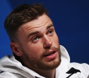 PYEONGCHANG-GUN, SOUTH KOREA - FEBRUARY 11: United States Freestyle skier Gus Kenworthy answers questions at a press conference at the Main Press Centre during the PyeongChang 2018 Winter Olympic Games on February 11, 2018 in Pyeongchang-gun, South Korea. (Photo by Ker Robertson/Getty Images)