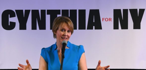 Former Sex and the City star Cynthia Nixon (Photo by TIMOTHY A. CLARY/AFP/Getty Images)