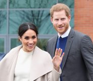 BELFAST, NORTHERN IRELAND - MARCH 23: Prince Harry and Meghan Markle depart from Catalyst Inc, Northern Ireland?s next generation science park on March 23, 2018 in Belfast, Nothern Ireland. (Photo by Chris Jackson - Pool/Getty Images)