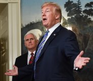 US President Donald Trump and VP Mike Pence (NICHOLAS KAMM/AFP/Getty)