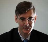 LONDON, ENGLAND - MARCH 27: Conservative MP Jacob Rees-Mogg gives a Brexit speech at Carlton Gardens on March 27, 2018 in London, England. The speech was hosted by the pro Brexit 'Leave Means Leave' campaign group. (Photo by Dan Kitwood/Getty Images)