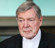 A photo of the late Cardinal George Pell wearing