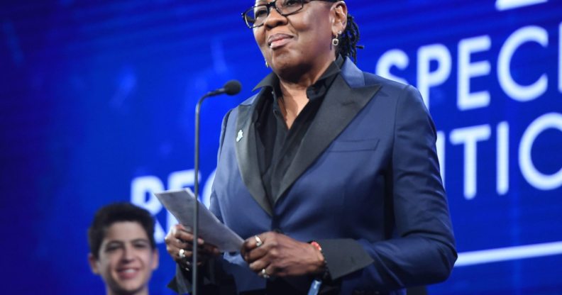 NEW YORK, NY - MAY 05: Gloria Carter accepts a Special Recognition Award onstage at the 29th Annual GLAAD Media Awards at The Hilton Midtown on May 5, 2018 in New York City. (Photo by J. Merritt/Getty Images for GLAAD)