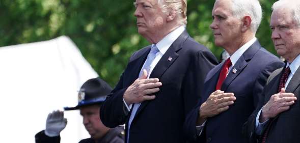 President Donald Trump, Vice President Mike Pence, and Attorney General Jeff Sessions (Alex Wong/Getty)