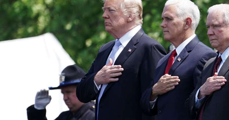 President Donald Trump, Vice President Mike Pence, and Attorney General Jeff Sessions (Alex Wong/Getty)