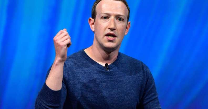 Facebook's CEO Mark Zuckerberg delivers his speech during the VivaTech (Viva Technology) trade fair in Paris, on May 24, 2018. (Photo by GERARD JULIEN / AFP) (Photo credit should read GERARD JULIEN/AFP/Getty Images)