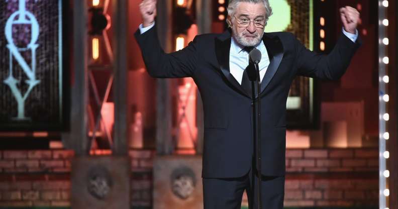 NEW YORK, NY - JUNE 10: Robert De Niro speaks onstage during the 72nd Annual Tony Awards at Radio City Music Hall on June 10, 2018 in New York City. (Photo by Theo Wargo/Getty Images for Tony Awards Productions)