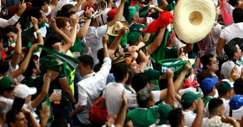 during the 2018 FIFA World Cup Russia group F match between Korea Republic and Mexico at Rostov Arena on June 23, 2018 in Rostov-on-Don, Russia. (Jan Kruger/Getty)