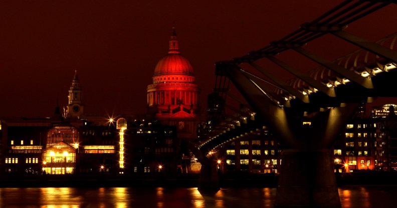 HIV prevention: London's St Paul's Cathederal lights up red on World AIDS Day