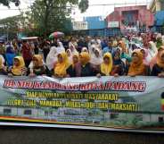 Anti-LGBT+ march in Padang, West Sumatra, Indonesia