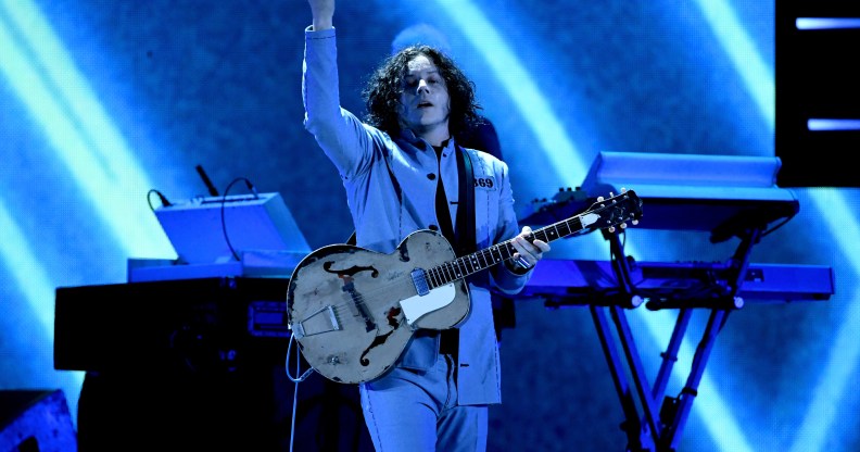 Jack White performs live in Las Vegas.