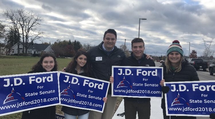 JD Ford is the first gay man to become a state legislator in Indiana.