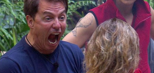 An angry-looking John Barrowman, who clashed with Noel Edmonds on I'm A Celebrity