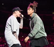 Justin Bieber (left), who has said Jaden Smith is his boyfriend