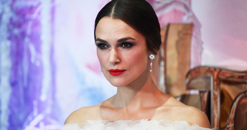 Actor Keira Knightly, who recently explained why the lesbian sex scenes in her new film Colette had been watered down