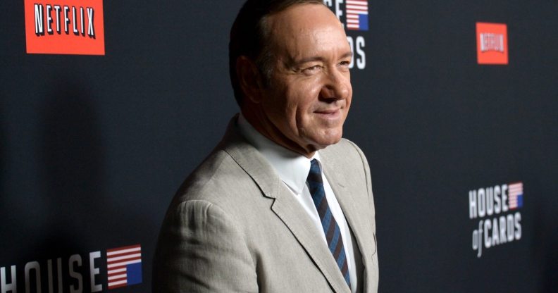 LOS ANGELES, CA - FEBRUARY 13: Producer/actor Kevin Spacey arrives at the special screening of Netflix's "House of Cards" Season 2 at the Directors Guild Of America on February 13, 2014 in Los Angeles, California. (Photo by Kevin Winter/Getty Images)