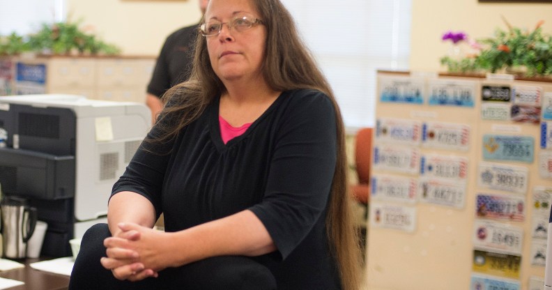 The two Supreme Court justices claimed that Kim Davis was a 'victim' of same-sex marriage