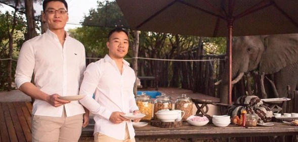 Li Huanwu and Heng Yirui announced their wedding in Cape Town. (@Hengyirui/Instagram)