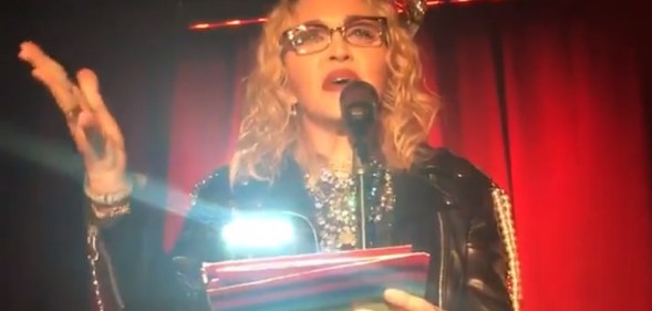 Madonna speaks at the Stonewall Inn