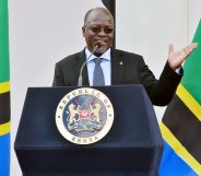 Tanzanian President John Pombe Magufuli speaks during a joint press conference with Kenyan President on October 31, 2016 at the State House in Nairobi. President Magufuli is in the country for a two-day state visit. / AFP / SIMON MAINA (Photo credit should read SIMON MAINA/AFP/Getty Images)