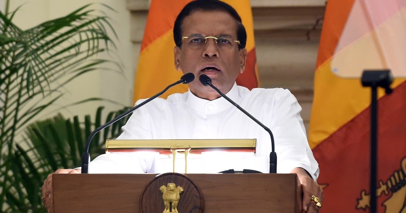 Sri Lankan President Maithripala Sirisena