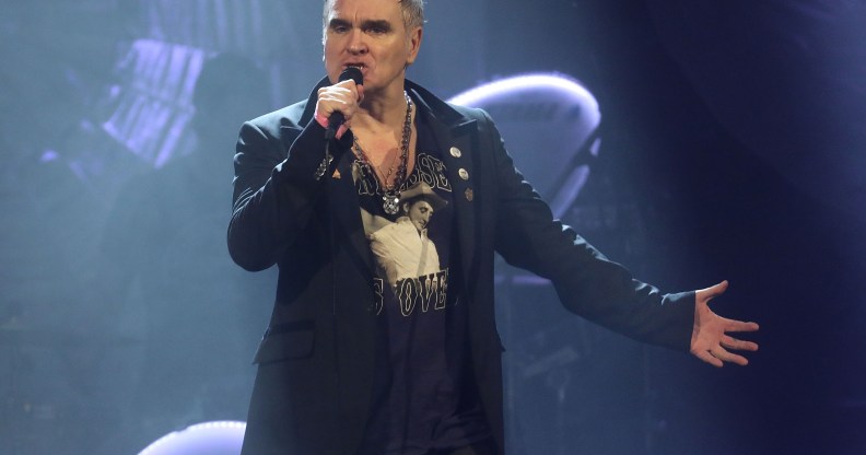 Morrissey performs during his Broadway debut at Lunt-Fontanne Theatre on May 2, 2019 in New York City.