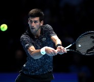 Novak Djokovic of Serbia during the ATP Finals