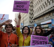 Pakistani transgender protestors (ASIF HASSAN/AFP/Getty Images)