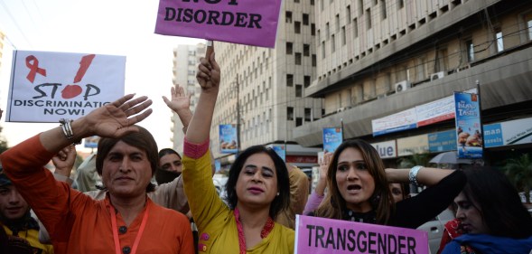 Pakistani transgender protestors (ASIF HASSAN/AFP/Getty Images)