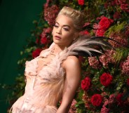 Rita Ora, who recently said she hopes her song "Girls" will help girls to come out as gay