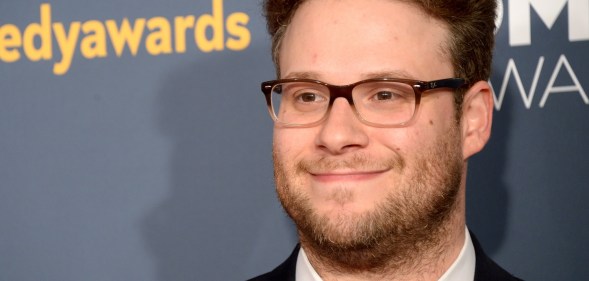 Seth Rogen speaks onstage at CinemaCon 2019 at Caesars Palace on April 4, 2019 in Las Vegas, Nevada.