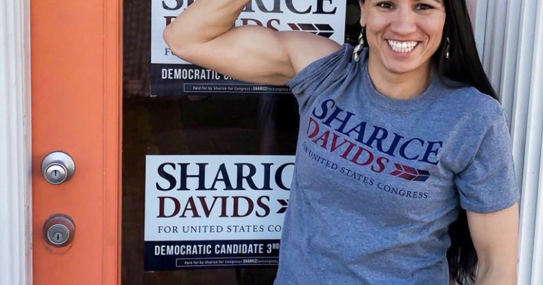 Openly LGBT+ candidate Sharice Davids is running for Congress in Kansas (Twitter)