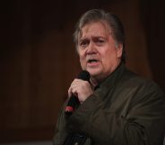 FAIRHOPE, AL - SEPTEMBER 25: Former advisor to President Donald Trump and executive chairman of Breitbart News, Steve Bannon, speaks at a campaign event for Republican candidate for the U.S. Senate in Alabama Roy Moore on September 25, 2017 in Fairhope, Alabama. Moore is running in a primary runoff election against incumbent Luther Strange for the seat vacated when Jeff Sessions was appointed U.S. Attorney General by President Donald Trump. The runoff election is scheduled for September 26. (Photo by Scott Olson/Getty Images)