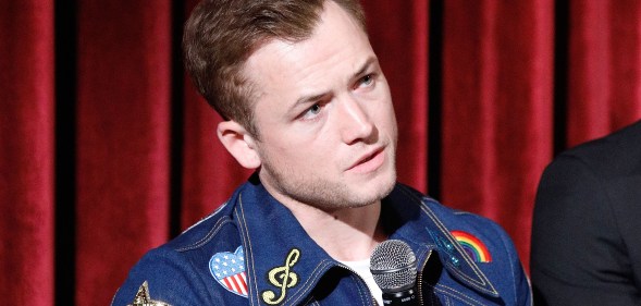 Taron Egerton at a screening of Rocketman at the MoMA, Celeste Bartos Theater on May 29, 2019 in New York City.