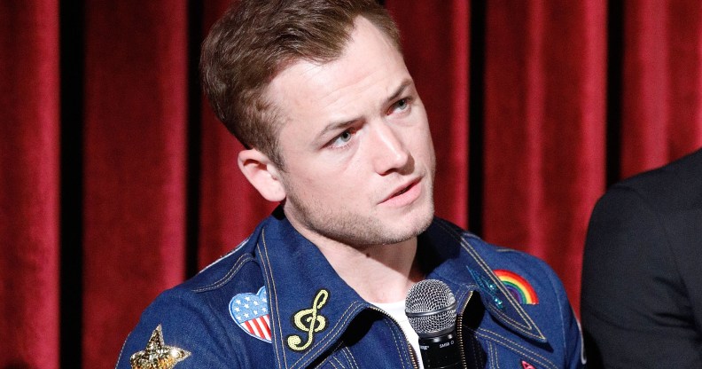 Taron Egerton at a screening of Rocketman at the MoMA, Celeste Bartos Theater on May 29, 2019 in New York City.