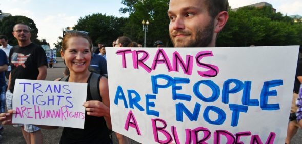 Trump's trans ban( PAUL J. RICHARDS/AFP/Getty Images)