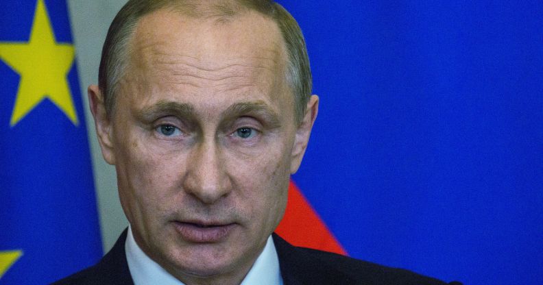 Vladimir Putin created the "gay propaganda" law in 2013