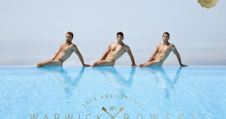 Warwick Rowers 2019 naked calendar.