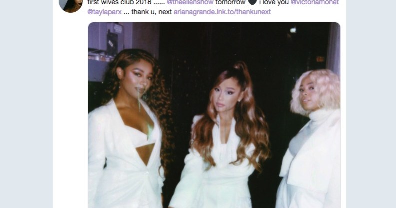 Ariana Grande references The First Wives Club in her 'thank u, next' performance