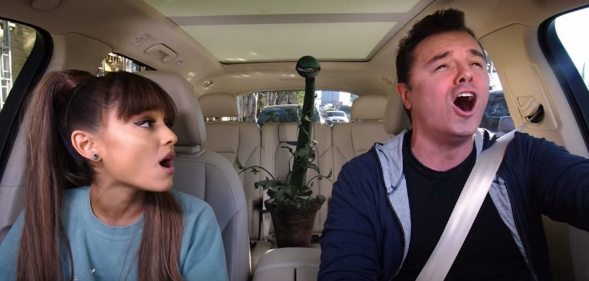 ariana grande and seth macfarlane carpool karaoke youtube