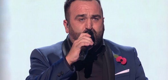 Gay X Factor star Danny Tetley performed "My Heart Will Go On."