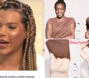 Munroe Bergdorf and the "racist" Dove advert (ITV/Twitter)