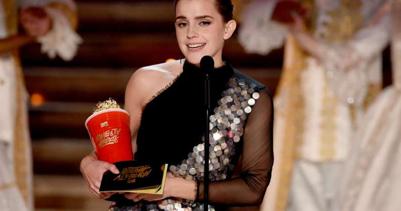 Emma Watson accepts Best Actor in a Movie at the MTV Awards