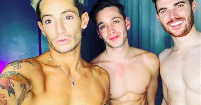 Frankie Grande says he's been dating married couple Daniel Sinasohn and Mike Pophis